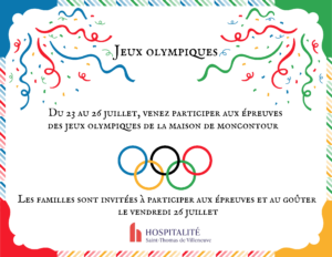 Invitation Jeux Olympiques