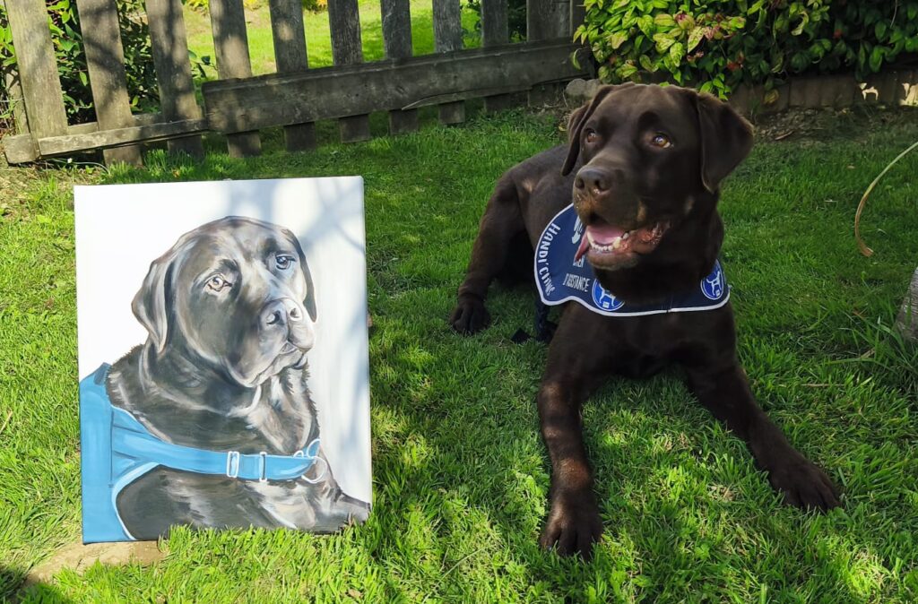 pep's la chienne handi'chiens de la Maison de Moncontour