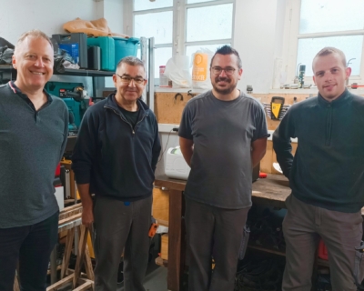 Des professionnels de l'équipe technique de la Maison de Moncontour