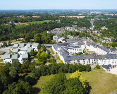 La Maison de Moncontour vue du ciel