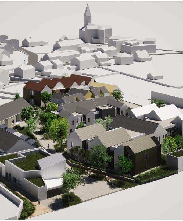 Visuel des futures Maisons d'Yffiniac vues du dessus