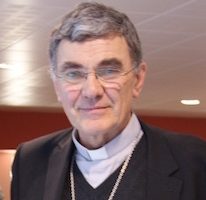 Mgr Moutel, évêque de Saint-Brieuc et Tréguier, à l’Hospitalité Saint-Thomas de Villeneuve de Moncontour